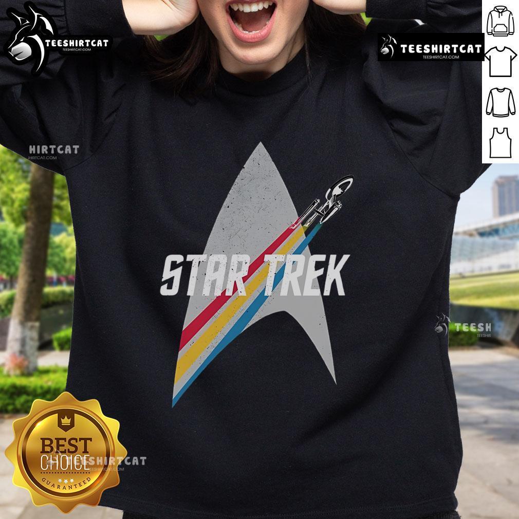 Original Star Trek Series Retro Striped Logo Sweatshirt Original-Star-Trek-Series-Retro-Striped-Logo-Sweatshirt
