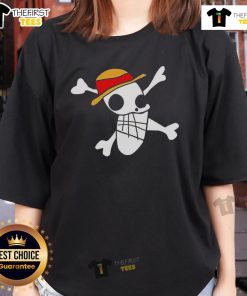 Original Strawhat One Piece Monkey D. Luffy ladies tee featuring vibrant graphics and soft fabric, perfect for fans.