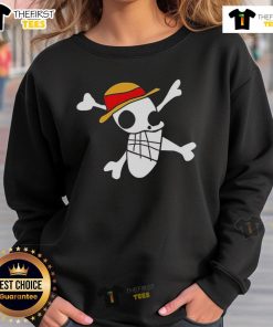 Alt Text: Original Strawhat One Piece Monkey D. Luffy sweatshirt featuring vibrant design and cozy fit for fans.