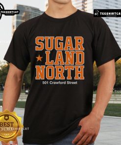Alt Text: Original Sugar Land North 501 Crawford Street Ram T-Shirt featuring bold design and vibrant colors for fans.