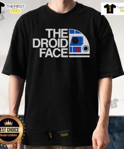 Original The Droid Face T-Shirt featuring a unique droid graphic design, perfect for sci-fi fans and casual wear.