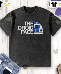 Original The Droid Face Washed T-Shirt featuring a unique droid graphic on a soft, comfortable fabric.