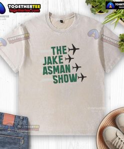 Original Jake Asman Show Flight Washed T-Shirt in soft cotton, featuring a unique design perfect for fans.
