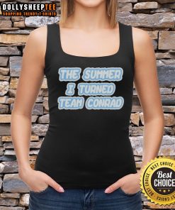 Original The Summer I Turned Team Conrad SS3 tank top in vibrant colors, perfect for summer fashion enthusiasts.