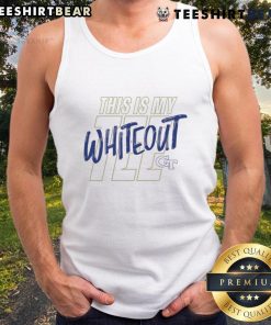 Original This Is My Tee white tank top featuring Georgia Tech logo, perfect for fans and casual wear.