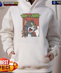 Original Tom and Jerry hoodie featuring classic cartoon graphics, perfect for fans of the iconic animated series.