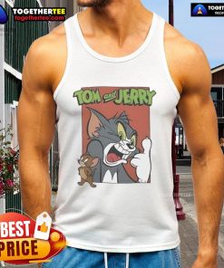 Original Tom and Jerry tank top featuring classic cartoon graphics, perfect for fans of the iconic animated series.