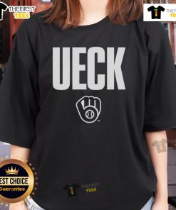 Original Ueck Milwaukee Brewers Bob Uecker ladies tee featuring a stylish design for dedicated fans and baseball lovers.