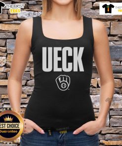 Original Ueck Milwaukee Brewers Bob Uecker tank top featuring a vintage design and vibrant team colors.
