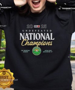 Alt Text: Original Vermont Green FC Undefeated National Champions 2025 Sweatshirt in vibrant green, showcasing team pride.