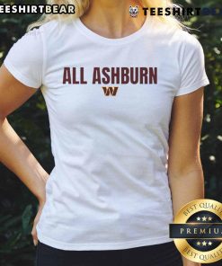Original Washington Commanders All Ashburn Ladies Tee featuring team logo and stylish design for female fans.