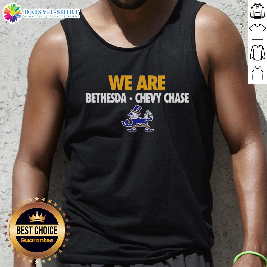 Original We Are Bethesda Chevy Chase Mascot Tank Top Original We Are Bethesda Chevy Chase mascot tank top featuring a vibrant design and comfortable fit for fans.