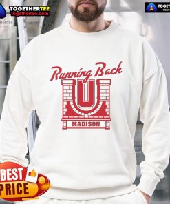 Original Wisconsin Badgers running back sweatshirt featuring team colors and logo, perfect for fans and athletes.