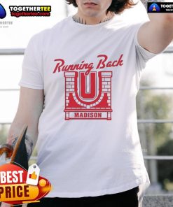 Original Wisconsin Badgers Running Back Madison T-Shirt featuring team colors and logo, perfect for fans and alumni.