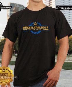 Original Wrestlepalooza Indianapolis Logo T-Shirt featuring bold graphics and vibrant colors for wrestling fans.