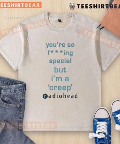 Original 'Youre So Special But Im A Creep' music lover washed t-shirt, featuring a stylish graphic design for fans.