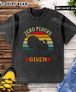 Original Zero Plucks Given washed t-shirt featuring a relaxed fit and trendy graphic design in soft fabric.