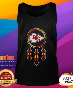 Premium 2025 Native American X Kansas City Chiefs football tank top featuring vibrant team colors and unique design.