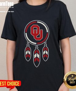 Premium 2025 Native American X Oklahoma Sooners Football ladies tee featuring vibrant team colors and stylish design.