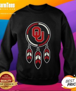 Premium 2025 Native American X Oklahoma Sooners football sweatshirt featuring vibrant colors and unique design.