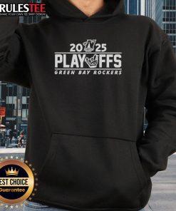 Premium 2025 Playoff Green Bay Rockers Hoodie featuring bold team logo and stylish design for fans.