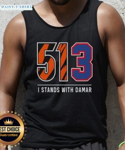 Premium 513 I Stands With Damar Tank Top featuring bold graphic design, perfect for showing support and style.