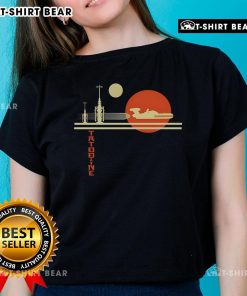 Premium A Night on Tatooine Ladies Tee featuring a stylish design inspired by the iconic Star Wars universe.