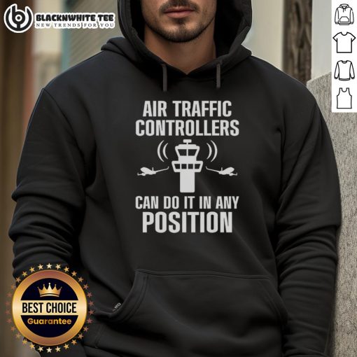 Premium Air Traffic Controller hoodie featuring flight control design, perfect for aviation enthusiasts and professionals.