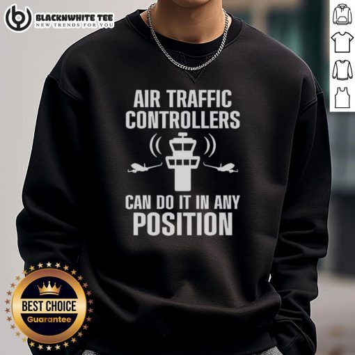 Premium Air Traffic Controller sweatshirt featuring flight control design, perfect for any aviation enthusiast.