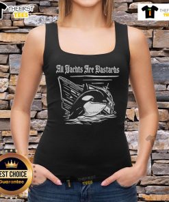Premium All Yachts Are Bastards Killer Whale Tank Top design featuring a bold graphic of a killer whale on a stylish tank.