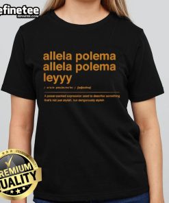 Premium Alella Polema Leyyy Ladies Tee featuring stylish design and comfortable fit for modern women.