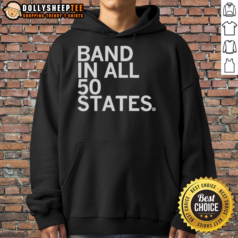 Premium Band In All 50 States Hoodie Premium Band in All 50 States hoodie featuring a stylish design and cozy fit, perfect for music lovers and travelers.