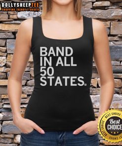 Premium band in all 50 states tank top featuring a stylish design, perfect for music lovers and summer fashion.