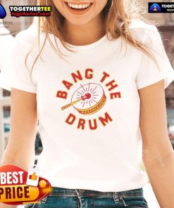 Premium Bang The Drum Kansas City Chiefs ladies tee featuring vibrant team colors and stylish design for female fans.