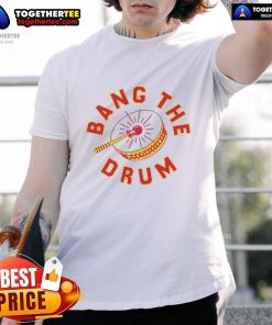 Premium Bang The Drum Kansas City Chiefs T-Shirt featuring vibrant graphics and comfortable fit for fans.