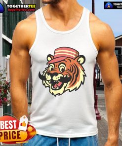 Premium Baseball Tiger Tank Top featuring a vibrant tiger graphic and comfortable fit, perfect for summer sportswear.