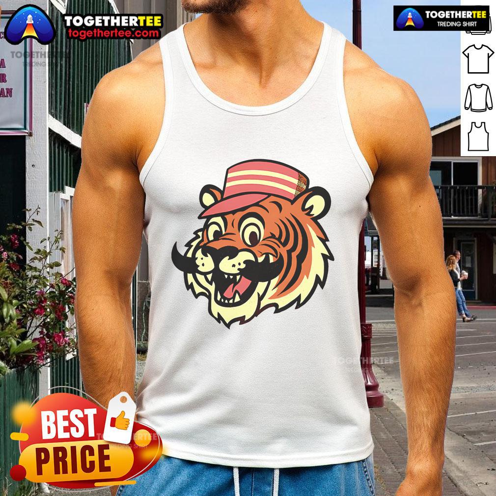 Premium Baseball Tiger Tank Top Premium Baseball Tiger Tank Top featuring a vibrant tiger graphic and comfortable fit, perfect for summer sportswear.