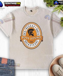 Premium Boss Sound Ska Reggae Roots Washed T-Shirt featuring vibrant colors and a stylish, relaxed fit.