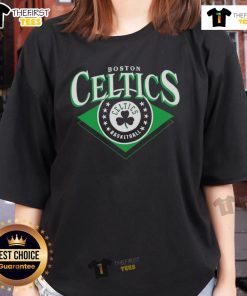 Premium Boston Celtics NBA ladies tee featuring a stylish design and comfortable fit for passionate fans.