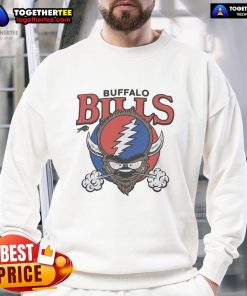 Premium Buffalo Bills Homage NFL x Grateful Dead sweatshirt featuring vibrant graphics and cozy design for fans.