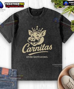 Premium Carnitas Are My Spirit Animal washed t-shirt in casual style, perfect for food lovers and comfort wear.