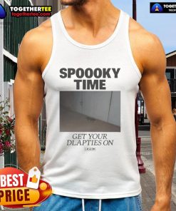 Premium Caseoh Spoooky Time Get Your Diapies On Tank Top featuring vibrant Halloween graphics and a trendy design.