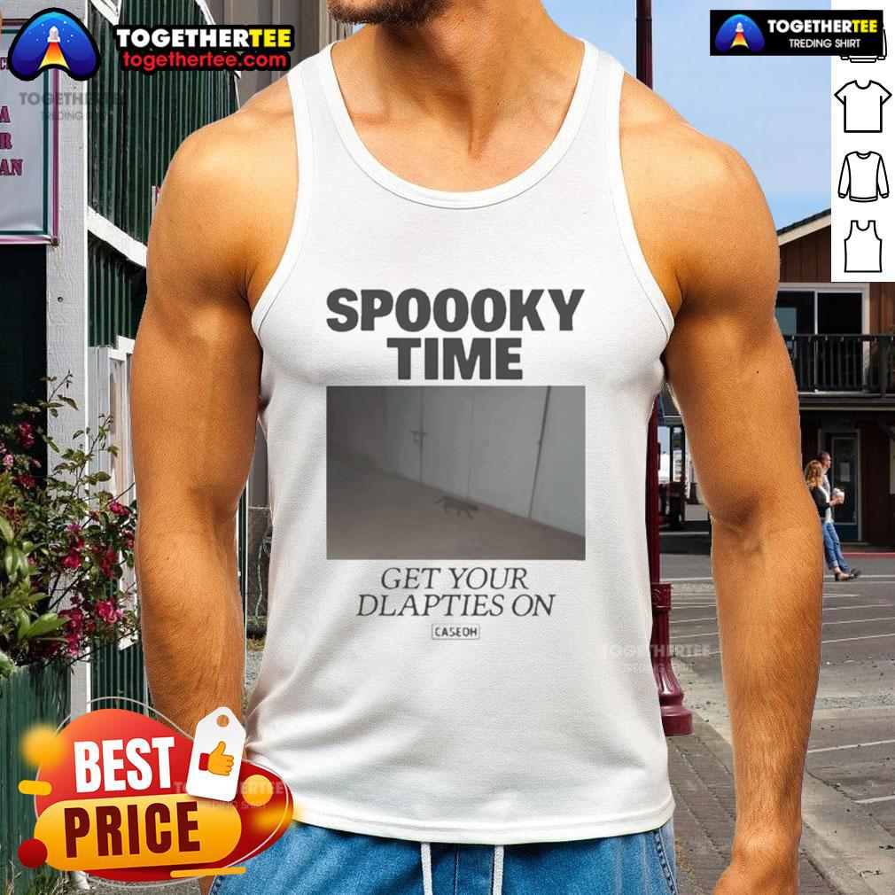 Premium Caseoh Spoooky Time Get Your Diapies On Tank Top Premium Caseoh Spoooky Time Get Your Diapies On Tank Top featuring vibrant Halloween graphics and a trendy design.