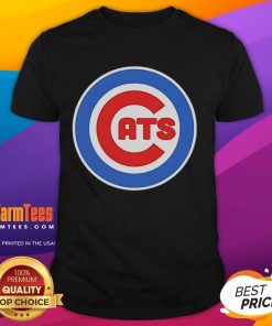Premium Cats Baseball Chicago Cubs T-Shirt featuring team logo and vibrant colors, perfect for Cubs fans.