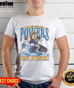 Premium Chad Powers Go Fish T-Shirt featuring a fun graphic design, perfect for casual wear and fans of Chad Powers.
