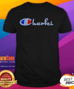 Premium Cherki logo parody T-shirt featuring a humorous twist on the classic design, perfect for casual wear.