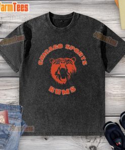 Premium Chicago Bears Sports Bums washed t-shirt featuring team logo and comfortable fit, perfect for game day attire.