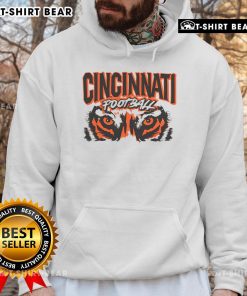 Premium Cincinnati Football Retro Grunge Hoodie featuring a vintage design and soft fabric, perfect for fans.