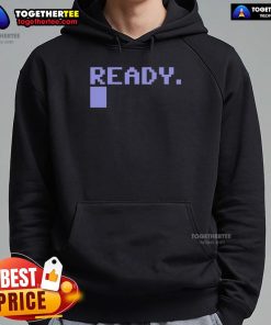 Premium Commodore C64 Ready Hoodie featuring retro gaming design, perfect for fans of classic computer nostalgia.