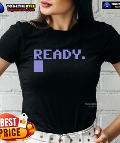 Premium Commodore C64 ready ladies tee featuring retro gaming design and comfortable fit for fans of classic video games.
